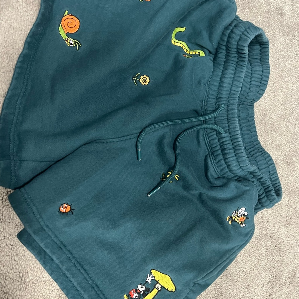 Women’s Disney Mickey Garden Embroidered Shorts